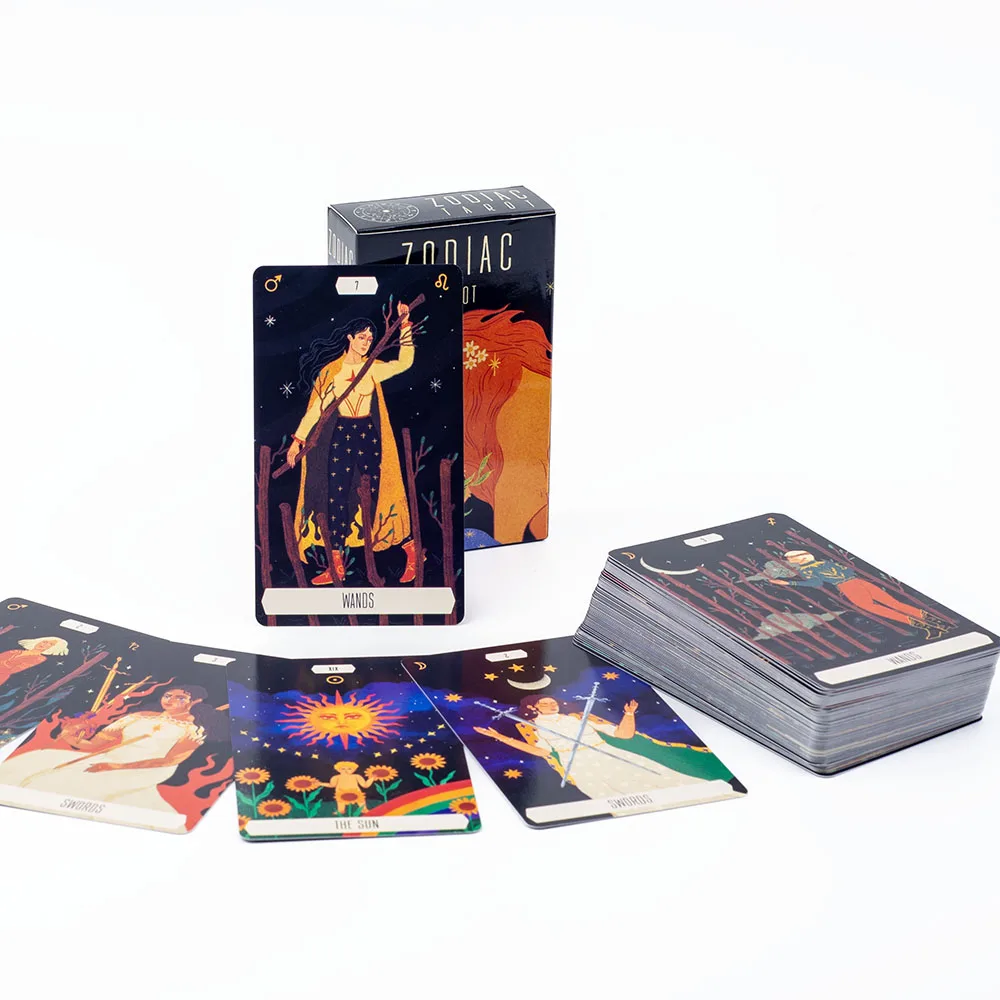 10.3*6cm Zodiac Tarot Cards Fate Divination FortuneTelling