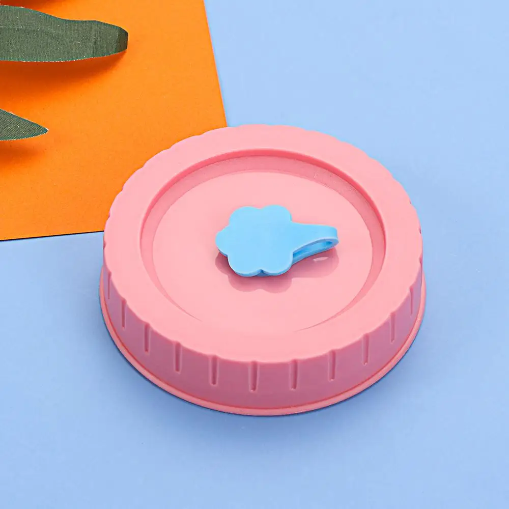 Portable Mason Jar Lid With Straw Hole Jar Caps Leak-Proof Canning Lids Practical Durable Caps Kitchen Dining Bar Supplies food cover preservation cover