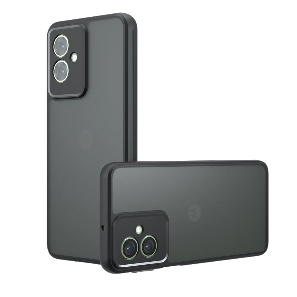 Luxury Matte Shockproof Phone Case - Soft TPU Frame with Hard Translucent Back Cover