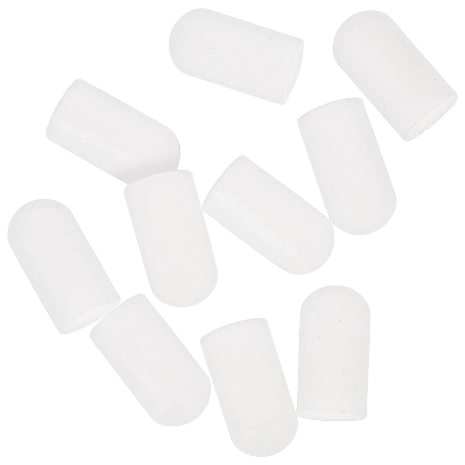 

10 Pcs Drumstick Head Protective Cover Silicone Rubber Sleeve Accessories (white) Pack Musical Instruments Mute Tips Silica Gel