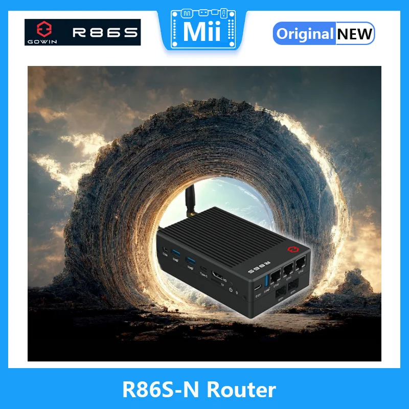 New R86S-N Mini Router 12th Generation Intel N100 N305 10G 10 Gigabit WiFi 6 Gigabit 2.5G