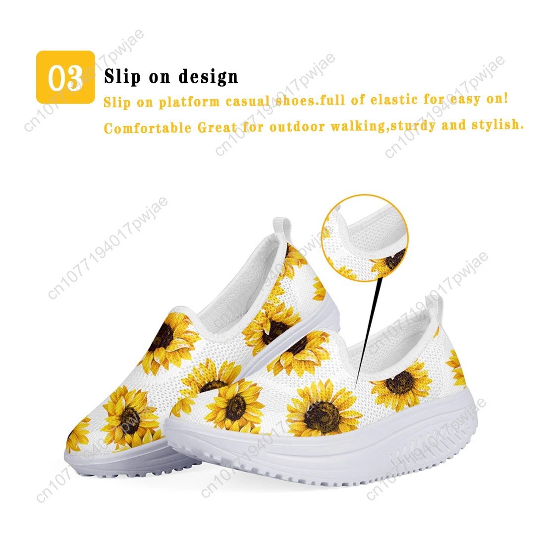 Fashion Breathable Casual Flats Gradient Nurse Women Light Platform Shoes Slimming High Quality Sports Shoes