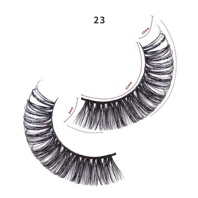 Curl 5 Pairs False Eyelashes Russian volumes 3D Fluffy Mink Lashes Reusable Fake Lashes russian lashes extensions faux cils