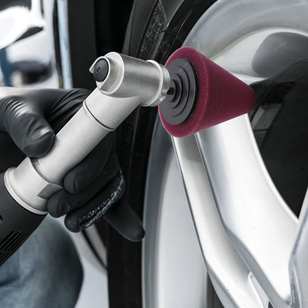 Car Hub Buffing Sponge Pad Detailed Scratch Polishing Buffing Foam Sponge Pad Used for Electric Drill for Car Tire Hub Care