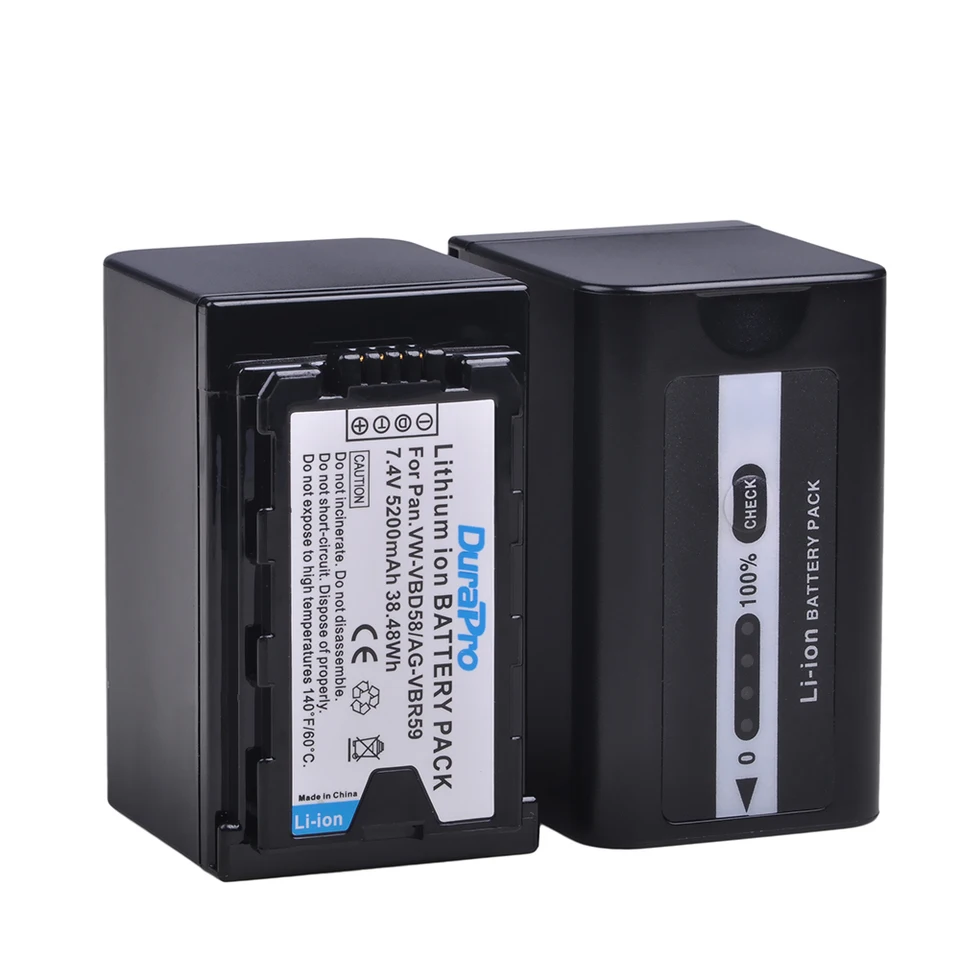 AG-VBR59 VW-VBD58 Battery for Panasonic HC-X2 HC-X20 AG-FC100MC