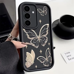 Elegant Gold Butterfly Print Phone Case Cover - A36 5G (1)