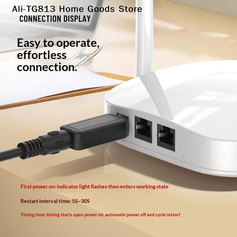 [TG813]1/3/5Pcs 24H 자동 전원 차단 리셋 도구 DC WiFi 자동 재부팅 라우터 5.5x2.1mm 재시작 제어 라인 5V-24V