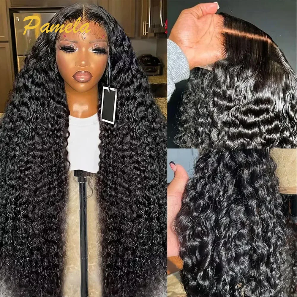 250 Density Burmese Curly Hair Wig 13x4 Transparent Lace Front Human Hair Wig Glueless Wigs Human Hair Preplucked Ready To Wear