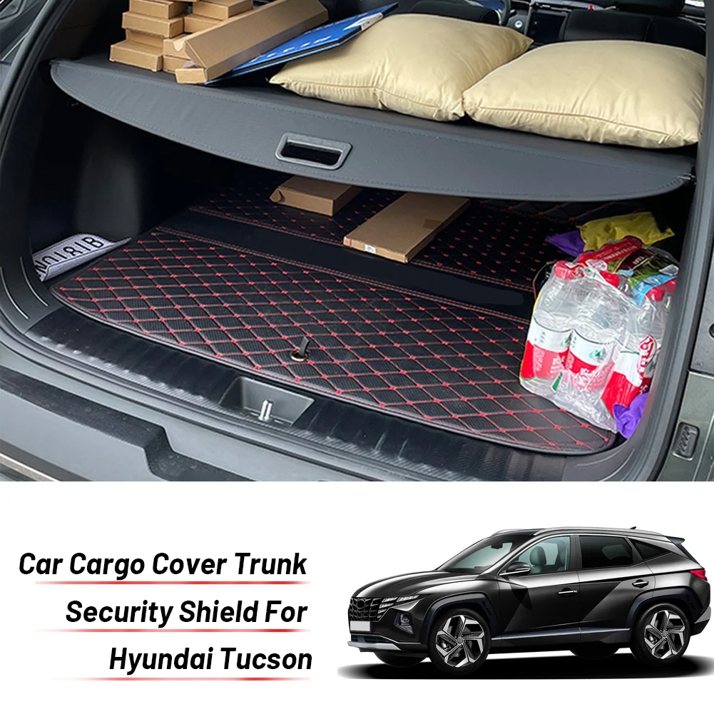 Porte-bagages arrière pour Hyundai, étagère à colis arrière, matériau de  couverture de coffre, rideau arrière, entretoise rétractable, fils 4.3,  2015, 2016, 2017, 2018
