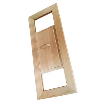 ช่องระบายอากาศซาวน่า หน้าต่างตะแกรงระบายอากาศ ใช้งานได้จริง พื้นผิวเรียบ ไม้ระบายอากาศ โครงสร้างแข็งแรง ช่องระบายไอน้ำ ตกแต่งเครื่องอบผ้า 1