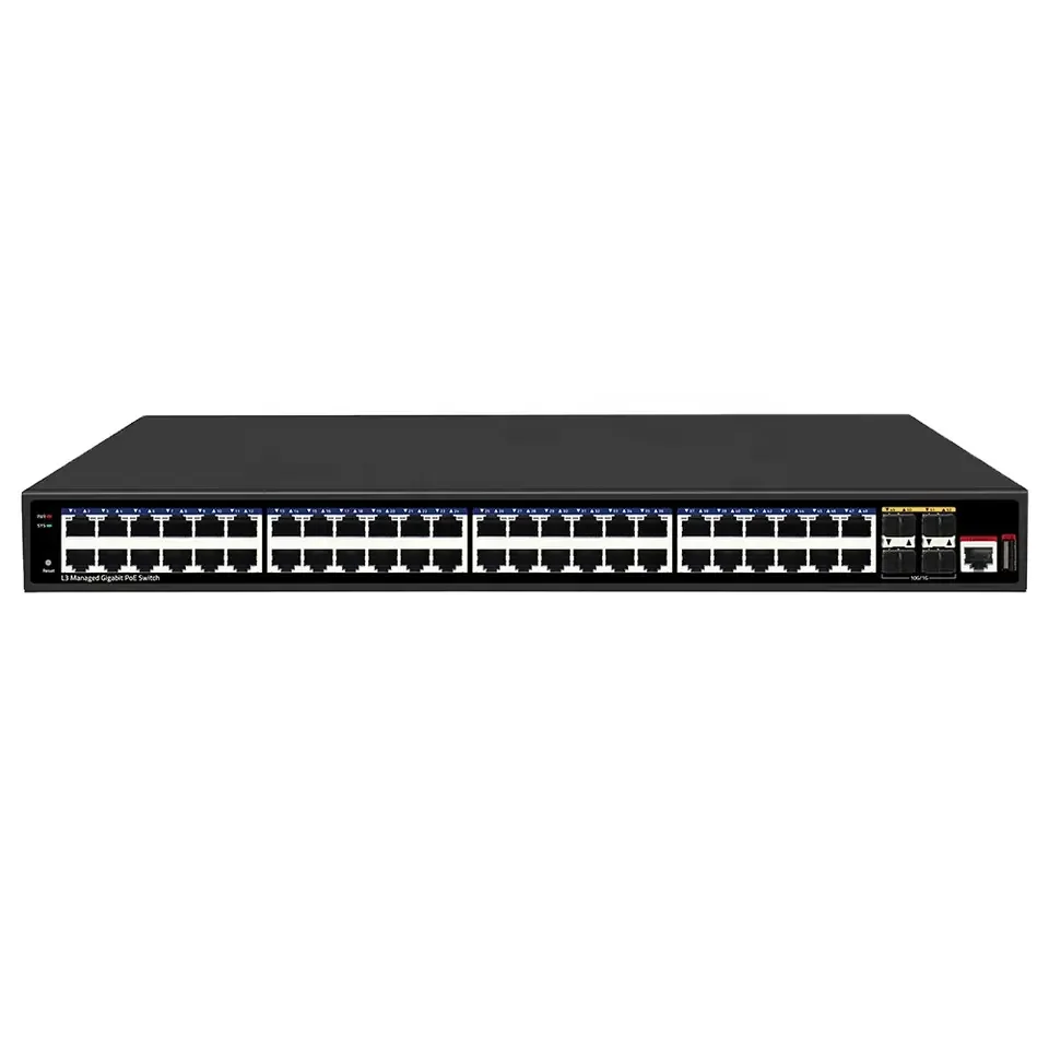 

52 Port 10G Uplink 48 Port Gigabit Layer 3 Managed Ethernet Switch 4 ports 10G SFP+ Network switch