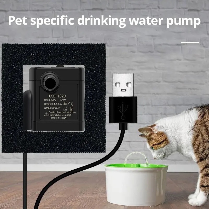 USB Water Pumps Mini DIY Aquarium Filter Low Noise Brushless Motor Pump Aquarium Accessories water pump