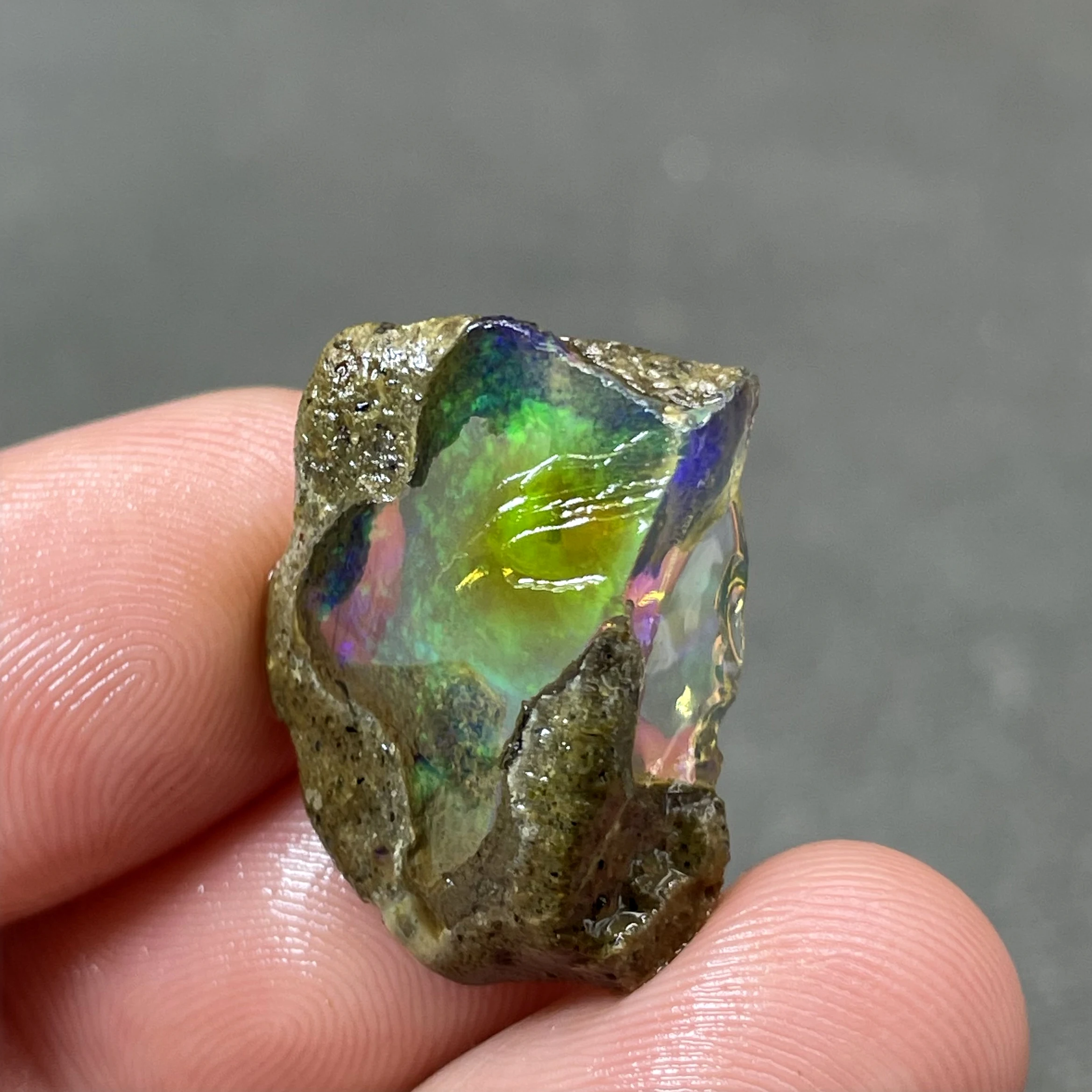 

BEST COLOR! 3.2g natural rare color Ethiopia water Opal gem mineral specimen stones and crystals healing crystals quartz