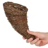Horn Basket Ornaments Woven Fruits Gift Decorations Wicker Multipurpose Storage Rattan Cornucopia Home Food Serving Baskets 6