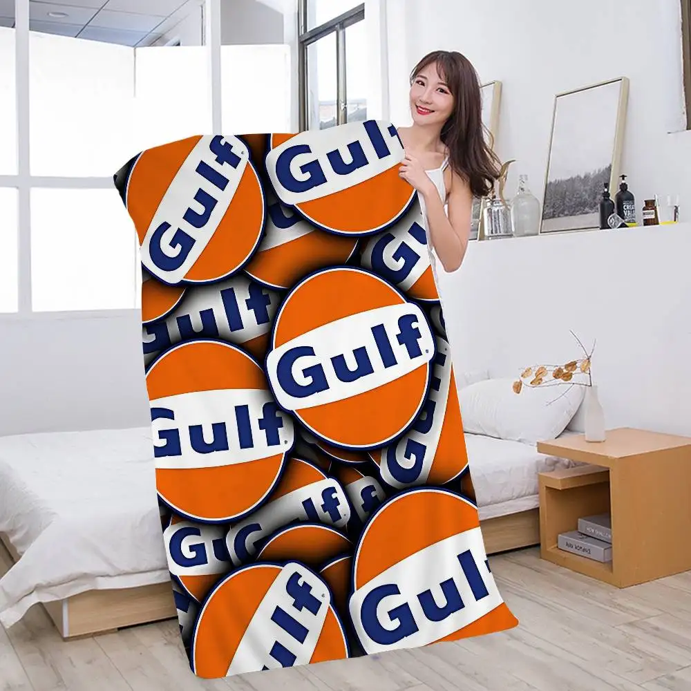 Gulf Racing Auto Mikrofaser Strandtuch Saugfähig Und Weich_voghion.com