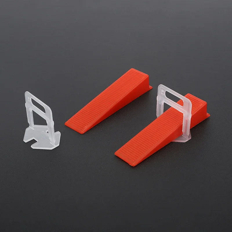 100-300pcs Reusable Tile Leveling System Clips Spacers Ceramic Wedges Insert for Tiling Floor Wall Carrelage Construction Tools