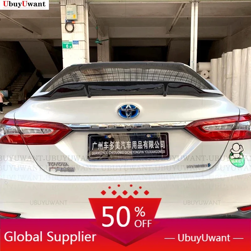 

For Toyota New Camry Rear Trunk Lip Carbon Fiber Wing Spoiler Car Styling 2018 2019 2020 2021