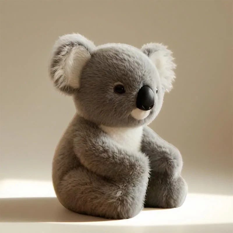Plush Cartoon Imitate Natural Movements Realistic Emotional Warm Hug Child Koala Stuffed Birthday Gift Figurines Miniatures