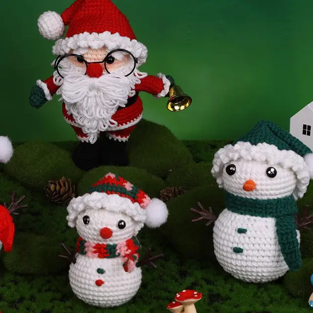 Generic Christmas Crochet Kits Decorative Handmade Snowman