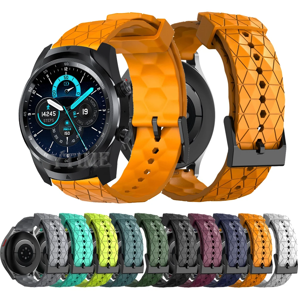 

Ремешок силиконовый 22 мм для Ticwatch Pro 3 Ultra GPS, ремешок для часов Ticwatch Pro X 2020 4G 3 LTE/GTX E2 S2, аксессуары для часов
