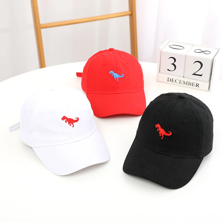 New Boys Dinosaur Baseball Cap Kids Sun Hat Trucker Hat Adjustable Baseball Hat Beach Hat for Girls' Accessories 2-8 Years Old 2