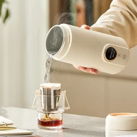 Bouilloire électrique de 550ml, tasse chauffante Portable, Pot d'eau bouillie multifonctionnel, théière intelligente, bouilloires à température réglable, prise ue 3