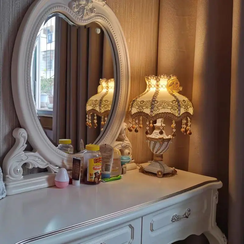 European Style, Bedroom, Desk Lamp Ins Girl, Princess Room, Bedside , Warmth, Gift, Wedding  Wedding, Everbright  6
