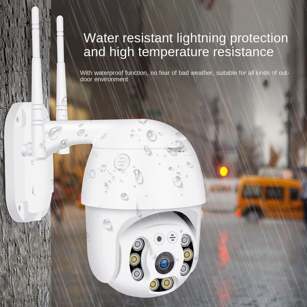 

Network Camera Tuya Smart Home Dome Camera 2M WIFI HD Night Vision Full Color Outdoor Waterproof Surveillance Camera PTZ Control