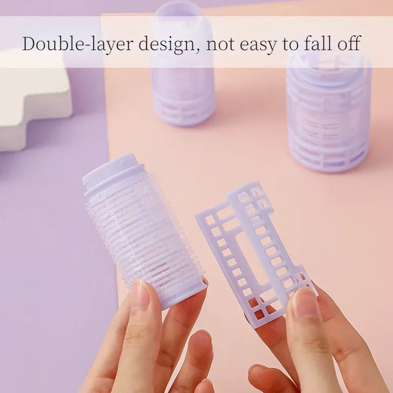 3/4pcs/lot 2 Size Air Bang Rollers Self-adhesive Lazy Bangs Roller Hair Curlers Hair Curling Air Bangs Roller Clip Styling Tools