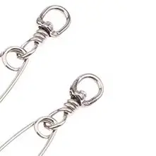 1Pc Stainless Steel Ring Tuna Fishing Clip Snap With Swivel Ring Connector For Spearfishing Long Line Fishing Accessories