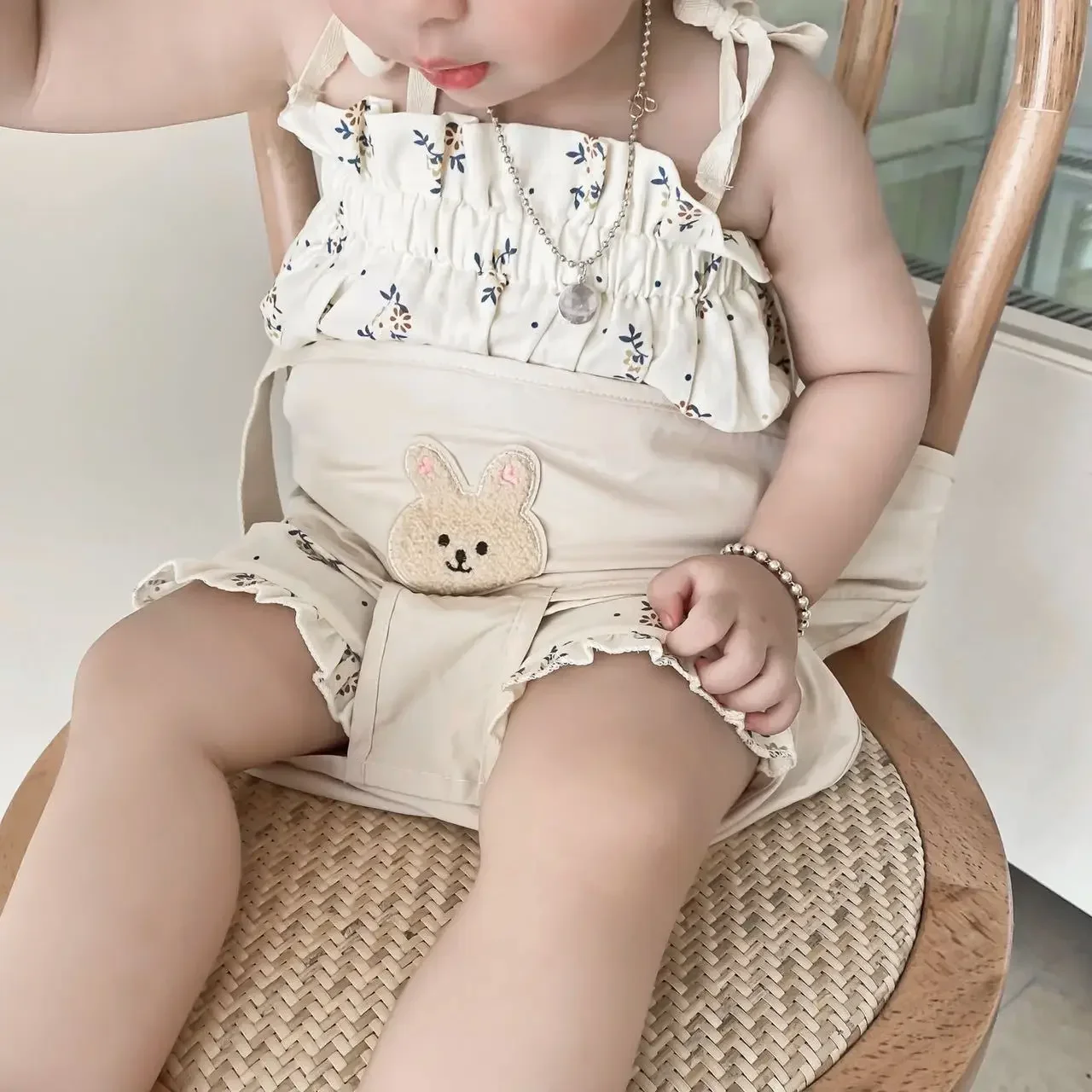 Baby Portable Dining Chair Seat Belt Korea Bear Lunch Chair Anti-drop Protect Wrap Feeding Harness Baby Seats Accessories
