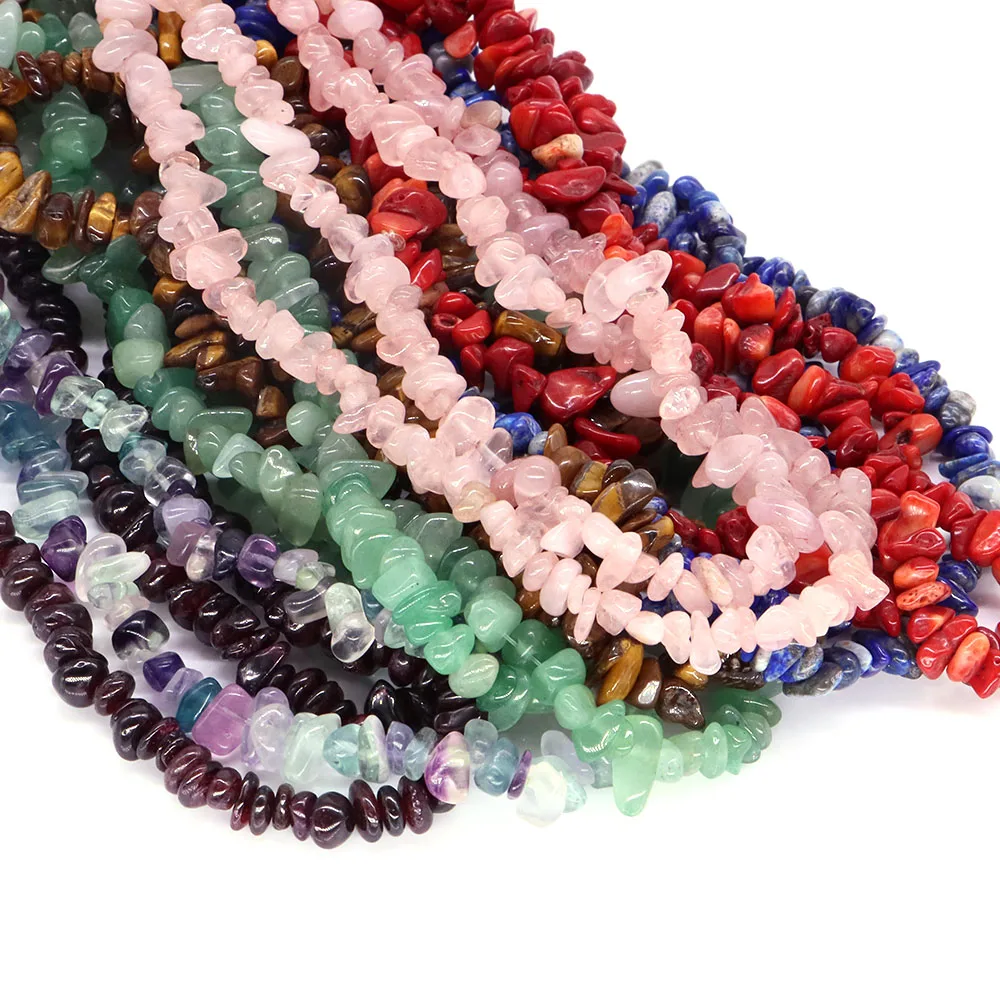 Description Picture 6 of item5-8mm Natural Gems Amethyst Garnet Fluorite AIrregular Stone Beads Chip Gravel Freeform DIY Necklace Bracelet For Jewelry Making