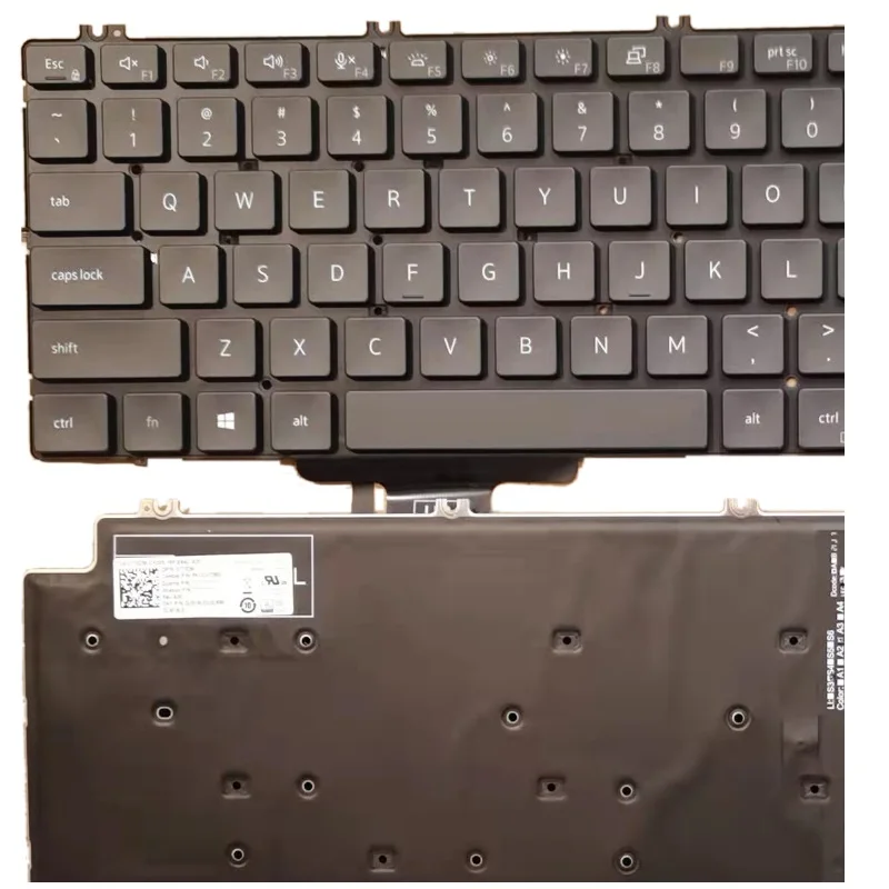 Original Eua para Dell Precision 7550 7750 Iluminação Backlit Teclado do Portátil 0713dm Pk132v72b00 08xy7g Nenhum Quadro - Imagem 5