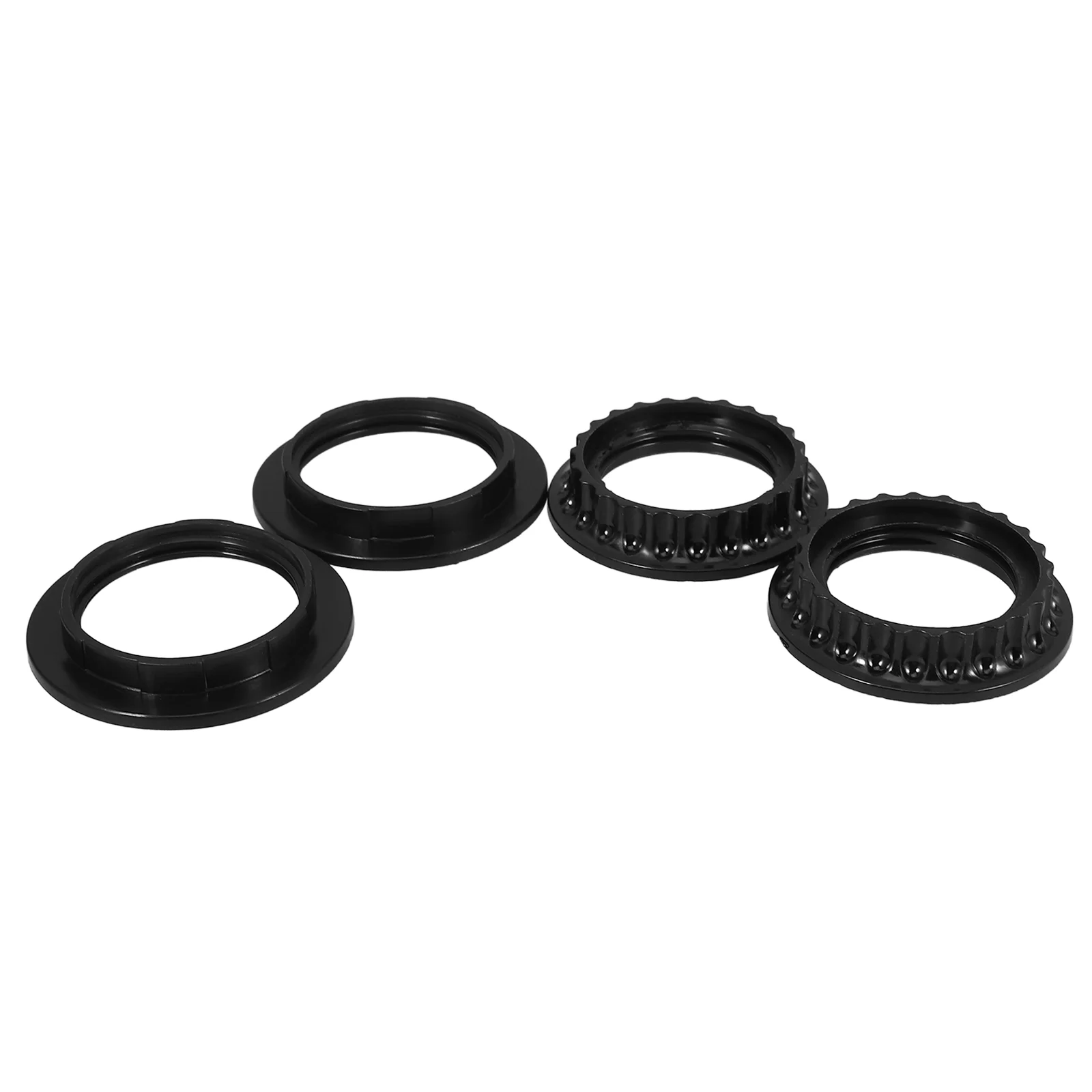 4pcs Lamp Shade Collar Rings E27 E26 Light Socket Threaded Candelabra Base Retainer Replacement Hanging Lamp Night Light Holder