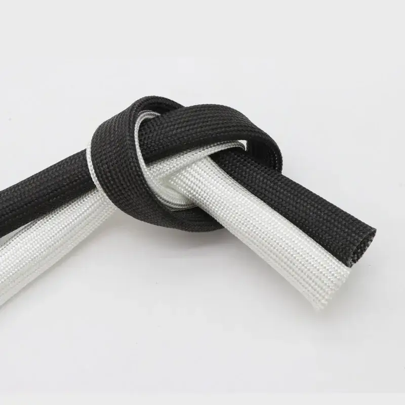 1/5M ID 1mm ~ 40 mm Braided Fiberglass Sleeve 600 Deg.C High Temperature Chemical Glass Fiber Tube Fiberglass Sleeving - Image 4
