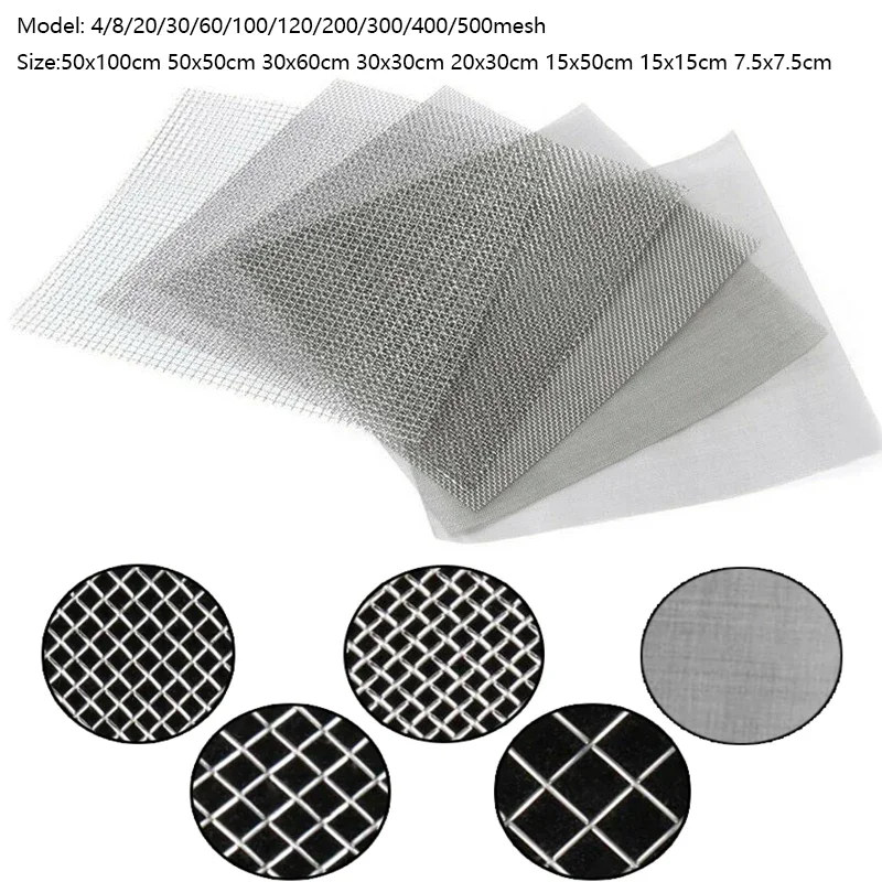 1 Stück 4/8/20/30/60/100/120/200/300/400/500 Mesh Optionaler Edelstahl-Mikrofilter Untere Filterplatte Lebensmittelfilter