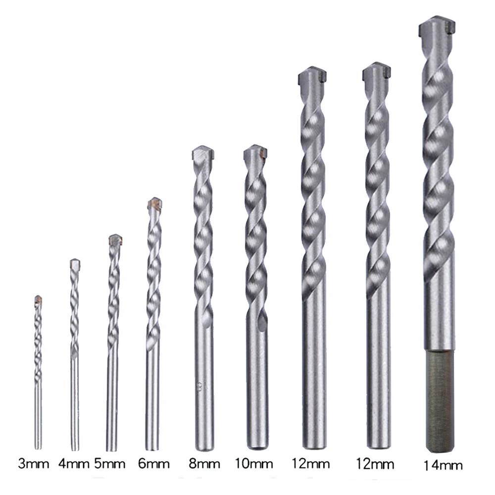 1Pcs Tungsten Carbide Drill Bit Masonry Tipped Concrete Drilling 3-14mm Power Tool Accessories