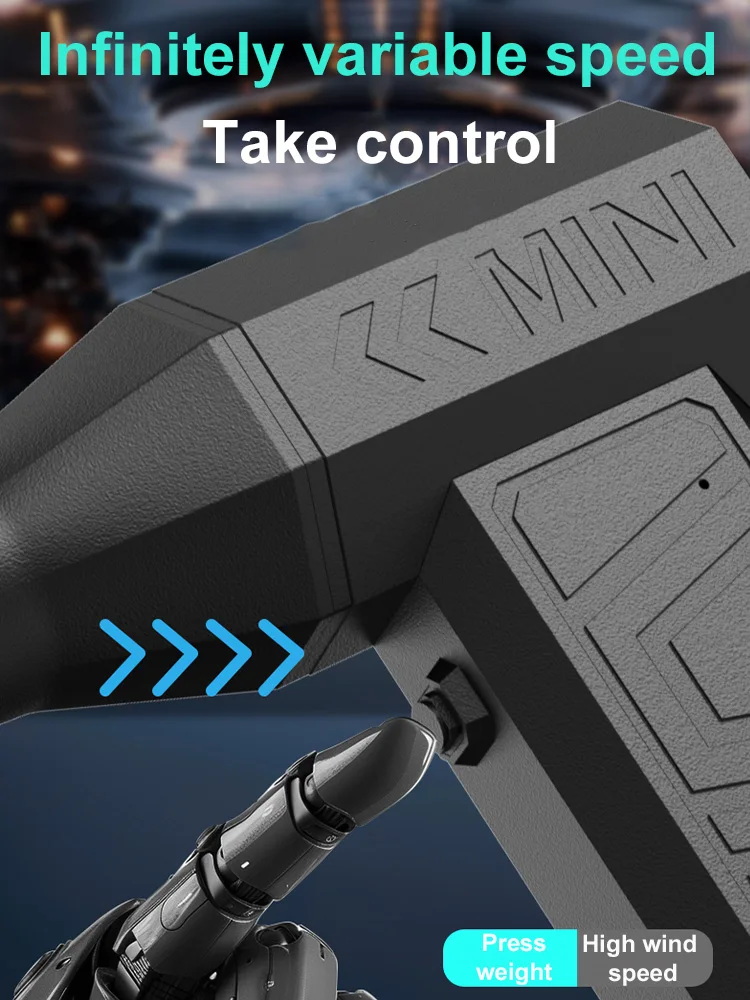 130000RPM Electric Air Blower with 2 Magnetic Nozzles 41m/s Powerful Air Duster Handheld Turbo Jet Fan Car Dryer Brushless Motor 4
