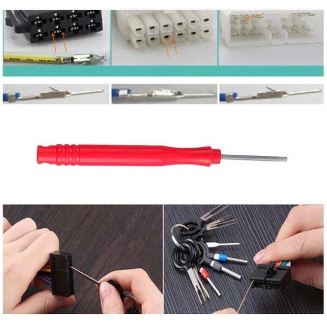 Terminal Removal Tool Set, Terminal Ejectors for Car, Pin Extractor Tool Release Electrical Wire ConnectorPuller 5