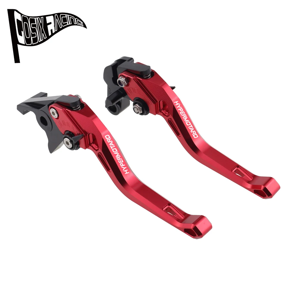 짧은 브레이크 클러치 레버 세트, HyperMOTARD 821 HyperStrada 13-15 HyperMOTARD 939 Strada 16-17 오토바이 CNC 액세서리