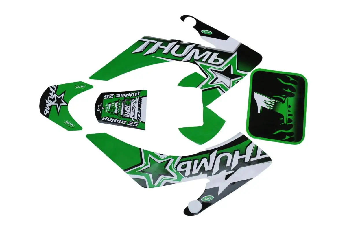 Motorcycle Decal Sticker Red Blue Yellow Green Racing for CRF 50cc Pit Dirt Bike Kohis CRF50