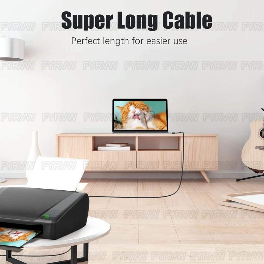 High-Speed USB A to B Printer and Scanner Cable - 3M/5M Lengths Available