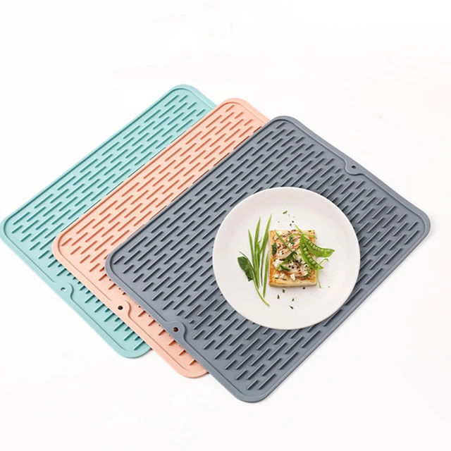 Silicone Mats For Kitchen Counter Heat Resistant Mat Kitchen Countertop  Protector For Air Fryer Coffee Maker Absorbent Mat - AliExpress