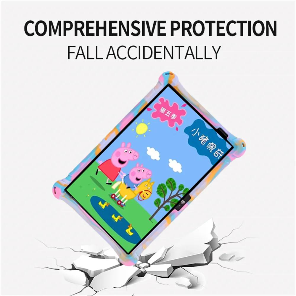 Soft Silicone Shockproof Tablet Stand Shell Protetora Capa para Crianças Teclast P25t 10.1 Novo - Imagem 5