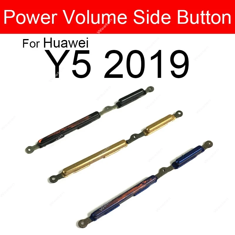 Power on off volume side button for Huawei Y5 Y6 Y7 Pro Y9 Y6Pro Y6 Y9 Prime volume control power side key button parts