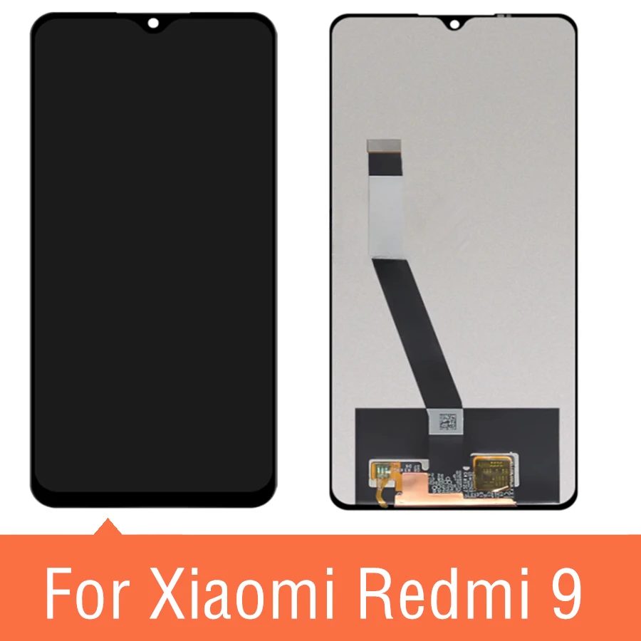 

Запасные части для ЖК-дисплея для Xiaomi Redmi 9, дигитайзер сенсорного экрана, M2004J19G, 6,53 ", M2004J19C