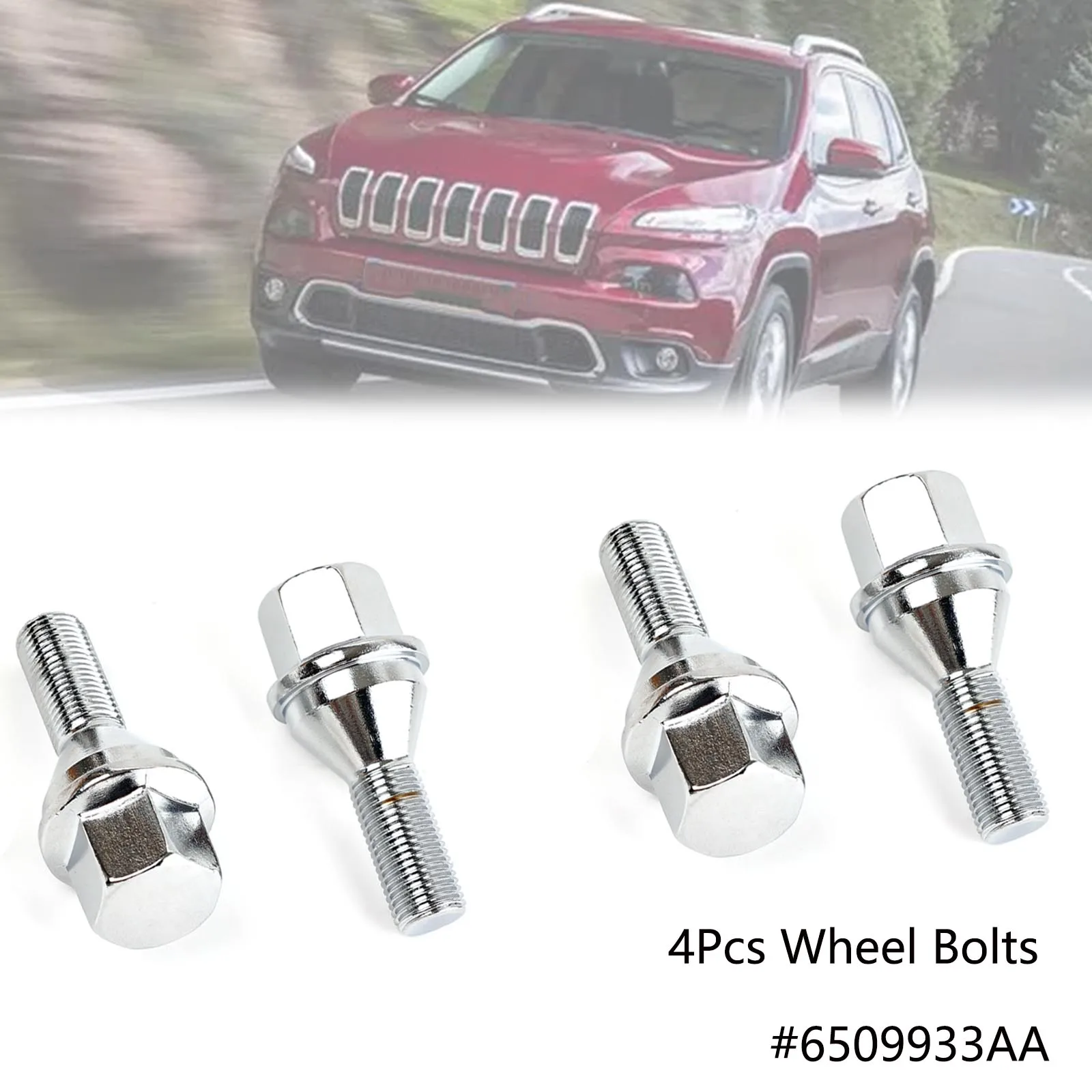 4x Car Wheel Bolts Lug Nuts For Jeep Cherokee Renegade 2014-Compass-Chrysler 200 2015-Dodge Dart 2012-wheel lug nut cover