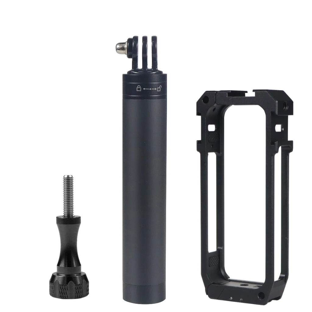 Magnetischer faltbarer Stativadapter für Insta360 One X2 / X3 Action-Kamera, Schutzkäfig-Gehäuse für Mikrofon-Fülllicht – Detail 40