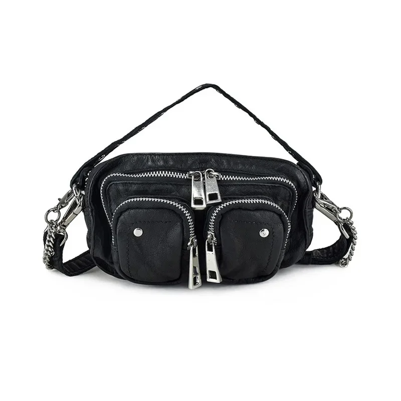 Haven sport Trendy Vintage Fashion Style Leopard Texture Print Shoulder Bag for Women Hip Hop Street Style Cross-body Bad Female 3