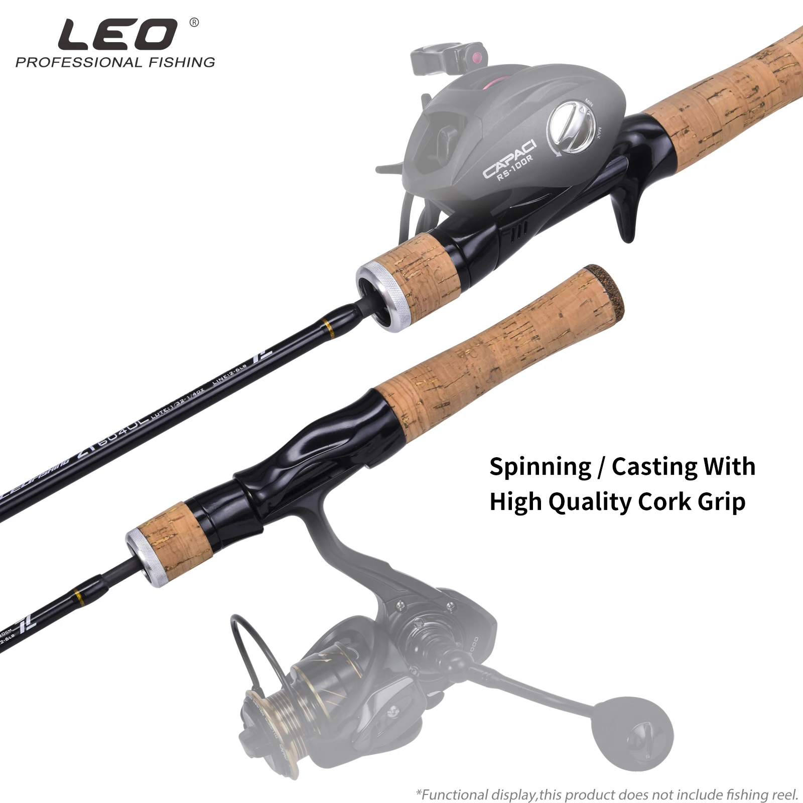 LEOFISHING Carbon Lure Spinning Casting Fast UL Bait 4+1 523/604 Ultra  Lightweight Fishing Rod 1.56M&1.8M Fishing Accessories